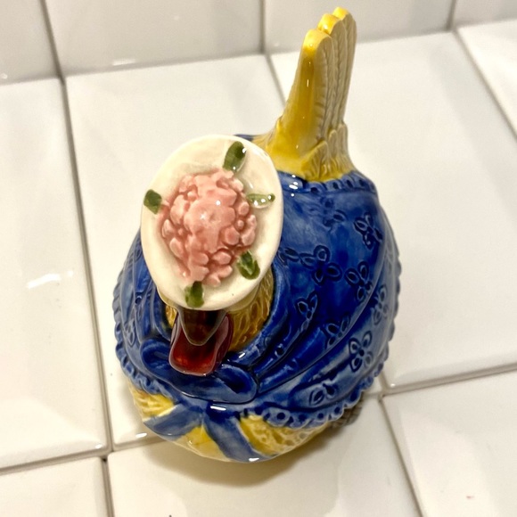 Vintage Otagiri Rooster Figurine Cookie Jar Bowl - Picture 11 of 13